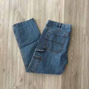 Wolverine Men's Straight Leg Carpenter Jeans in Denim Blue